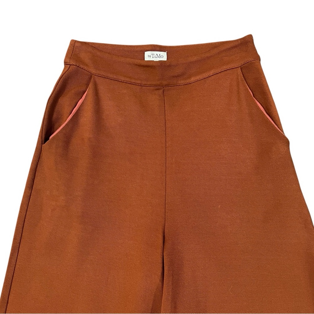 By TiMo Rust Orange Wide Leg Trousers Pants XS - Picture 3 of 8
